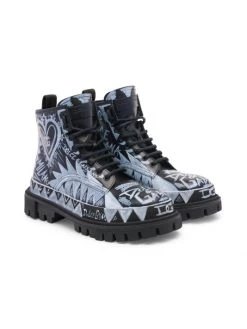 DOLCE&GABBANA Trekking Leather-Blend Boots For Men -Deals DOLCE&GABBANA Store unnamed file 1002