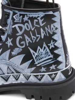 DOLCE&GABBANA Trekking Leather-Blend Boots For Men -Deals DOLCE&GABBANA Store unnamed file 1007