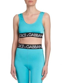 DOLCE&GABBANA Capri Cropped Logo-Hem Top -Deals DOLCE&GABBANA Store unnamed file 1029