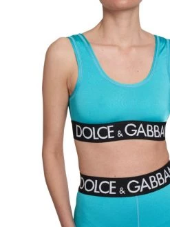 DOLCE&GABBANA Capri Cropped Logo-Hem Top -Deals DOLCE&GABBANA Store unnamed file 1032