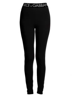 DOLCE&GABBANA Capri High-Waisted Logo Leggings Ciclamino -Deals DOLCE&GABBANA Store unnamed file 1036