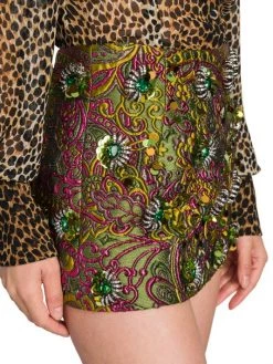 DOLCE&GABBANA Lurex® Metallic Jacquard Micro Mini Skirt -Deals DOLCE&GABBANA Store unnamed file 1056