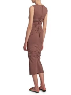 DOLCE&GABBANA Ruched Sleeveless Midi-Dress -Deals DOLCE&GABBANA Store unnamed file 1061