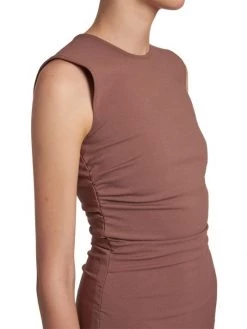 DOLCE&GABBANA Ruched Sleeveless Midi-Dress -Deals DOLCE&GABBANA Store unnamed file 1062