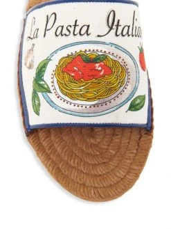 DOLCE&GABBANA Pasta-Print Canvas Espadrille Slides -Deals DOLCE&GABBANA Store unnamed file 1072