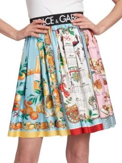 DOLCE&GABBANA Capri Pleated Paneled Miniskirt -Deals DOLCE&GABBANA Store unnamed file 1075