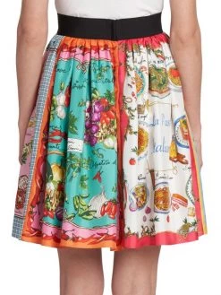 DOLCE&GABBANA Capri Pleated Paneled Miniskirt -Deals DOLCE&GABBANA Store unnamed file 1077