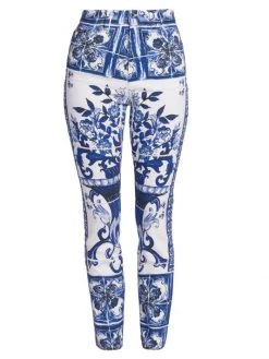 DOLCE&GABBANA Blu Mediterraneo Painterly Grace Jeans