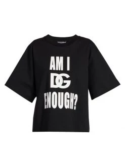 DOLCE&GABBANA Printed Cotton-Blend T-Shirt