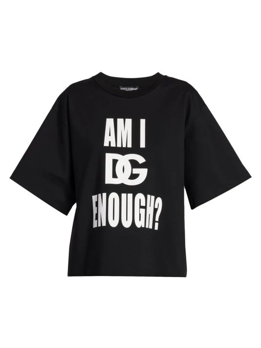 DOLCE&GABBANA Printed Cotton-Blend T-Shirt 3 DOLCE&GABBANA Printed Cotton-Blend T-Shirt