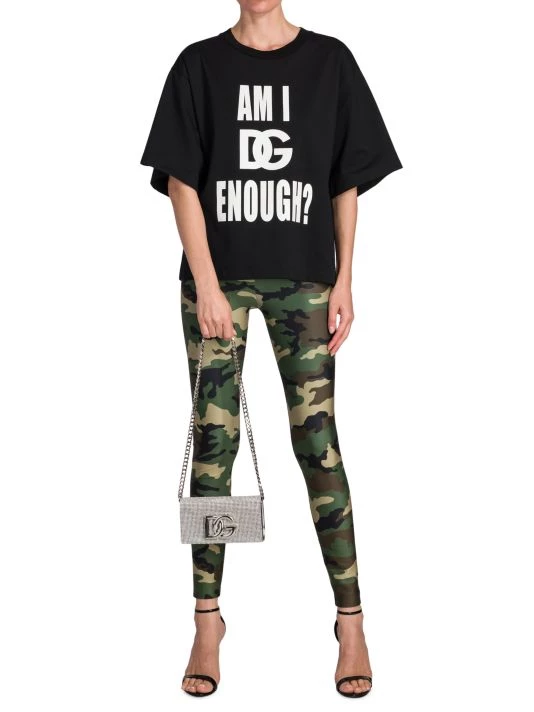 DOLCE&GABBANA Printed Cotton-Blend T-Shirt 4 DOLCE&GABBANA Printed Cotton-Blend T-Shirt - Image 2