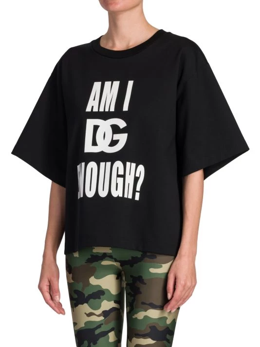 DOLCE&GABBANA Printed Cotton-Blend T-Shirt 6 DOLCE&GABBANA Printed Cotton-Blend T-Shirt - Image 4