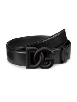 DOLCE&GABBANA Leather Logo Buckle Belt For Men Bianco -Deals DOLCE&GABBANA Store unnamed file 1099