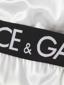 DOLCE&GABBANA Satin Logo High-Waisted Brief -Deals DOLCE&GABBANA Store unnamed file 1106