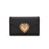 DOLCE&GABBANA Mini Devotion Leather Crossbody Bag Nero