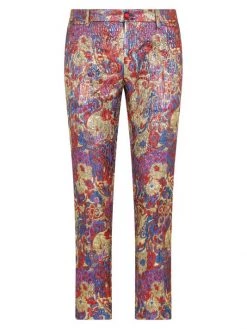 DOLCE&GABBANA Jacquard Slim Tailored Pants For Men
