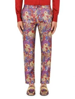 DOLCE&GABBANA Jacquard Slim Tailored Pants For Men -Deals DOLCE&GABBANA Store unnamed file 1126