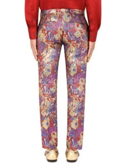 DOLCE&GABBANA Jacquard Slim Tailored Pants For Men -Deals DOLCE&GABBANA Store unnamed file 1127