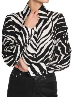 DOLCE&GABBANA Zebra Zebra-Print Button-Front Blouse -Deals DOLCE&GABBANA Store unnamed file 1152