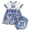 DOLCE&GABBANA Baby Girl's Majolica Dress & Bloomers Set For Kids