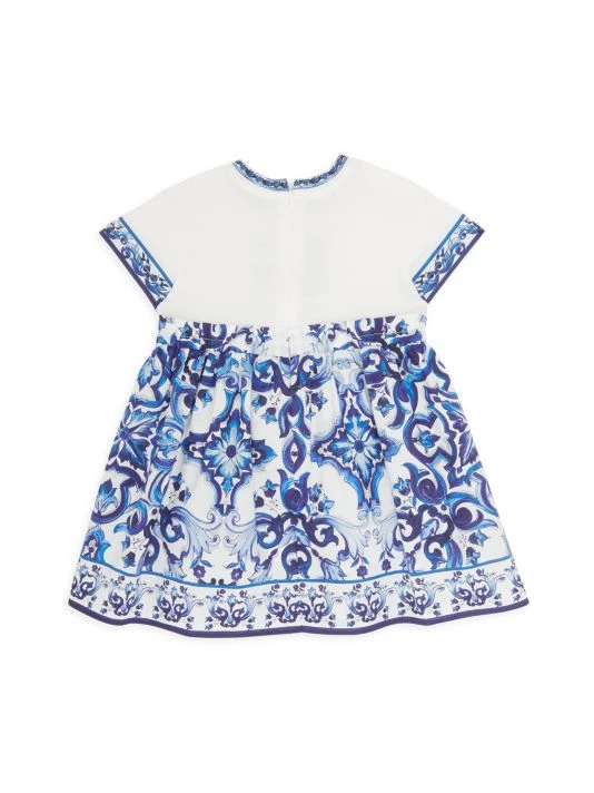 DOLCE&GABBANA Baby Girl's Majolica Dress & Bloomers Set For Kids 4 DOLCE&GABBANA Baby Girl's Majolica Dress & Bloomers Set For Kids - Image 2