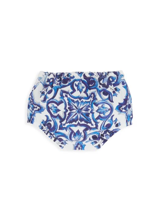 DOLCE&GABBANA Baby Girl's Majolica Dress & Bloomers Set For Kids 5 DOLCE&GABBANA Baby Girl's Majolica Dress & Bloomers Set For Kids - Image 3