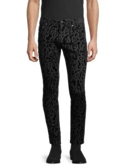 DOLCE&GABBANA Leopard-Print Flocked Skinny Jeans For Men -Deals DOLCE&GABBANA Store unnamed file 1181