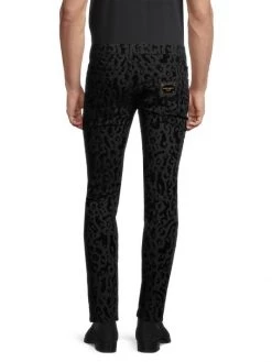 DOLCE&GABBANA Leopard-Print Flocked Skinny Jeans For Men -Deals DOLCE&GABBANA Store unnamed file 1183