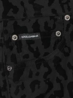 DOLCE&GABBANA Leopard-Print Flocked Skinny Jeans For Men -Deals DOLCE&GABBANA Store unnamed file 1184