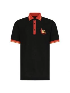 DOLCE&GABBANA Cotton Piqué Polo Shirt For Men