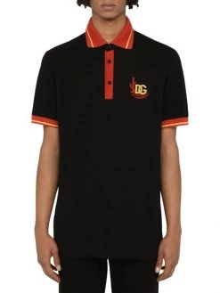 DOLCE&GABBANA Cotton Piqué Polo Shirt For Men -Deals DOLCE&GABBANA Store unnamed file 1198