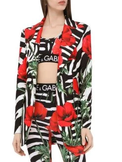 DOLCE&GABBANA Poppy & Zebra-Print Sports Bra -Deals DOLCE&GABBANA Store unnamed file 1214