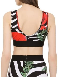 DOLCE&GABBANA Poppy & Zebra-Print Sports Bra -Deals DOLCE&GABBANA Store unnamed file 1217