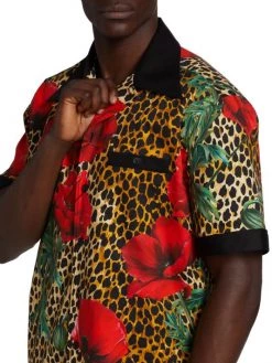 DOLCE&GABBANA Structured Hawaiian Shirt For Men -Deals DOLCE&GABBANA Store unnamed file 1223