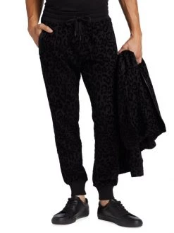 DOLCE&GABBANA Tonal Leopard Flocked-Print Joggers For Men -Deals DOLCE&GABBANA Store unnamed file 123