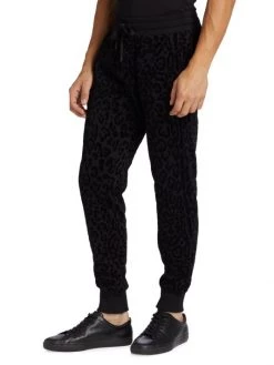 DOLCE&GABBANA Tonal Leopard Flocked-Print Joggers For Men -Deals DOLCE&GABBANA Store unnamed file 124