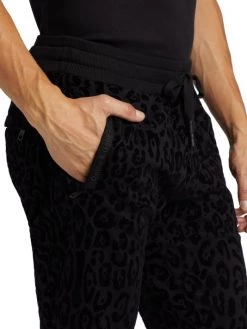 DOLCE&GABBANA Tonal Leopard Flocked-Print Joggers For Men -Deals DOLCE&GABBANA Store unnamed file 126