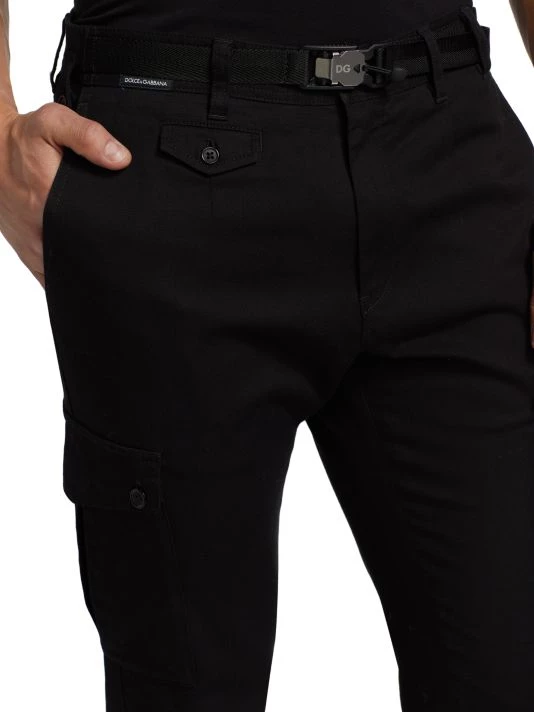 DOLCE&GABBANA Buckle Crop Cargo Pants For Men 8 DOLCE&GABBANA Buckle Crop Cargo Pants For Men - Image 6