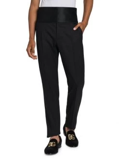 DOLCE&GABBANA Wool-Blend Tuxedo Pants For Men -Deals DOLCE&GABBANA Store unnamed file 1265