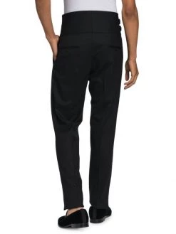 DOLCE&GABBANA Wool-Blend Tuxedo Pants For Men -Deals DOLCE&GABBANA Store unnamed file 1267