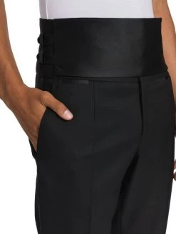 DOLCE&GABBANA Wool-Blend Tuxedo Pants For Men -Deals DOLCE&GABBANA Store unnamed file 1268