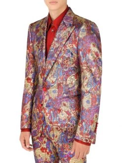 DOLCE&GABBANA Jacquard Single-Breasted Jacket For Men 10 DOLCE&GABBANA Jacquard Single-Breasted Jacket For Men -Deals DOLCE&GABBANA Store unnamed file 1284