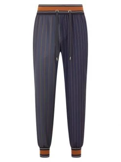 DOLCE&GABBANA Pin-Striped Track Pants For Men