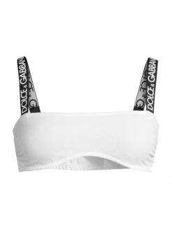 DOLCE&GABBANA Logo Straps Pullover Bra Optical White -Deals DOLCE&GABBANA Store unnamed file 1305