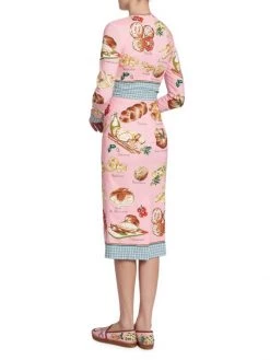 DOLCE&GABBANA Capri Painterly Food-Print Midi-Dress -Deals DOLCE&GABBANA Store unnamed file 1310