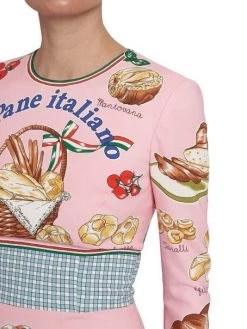 DOLCE&GABBANA Capri Painterly Food-Print Midi-Dress -Deals DOLCE&GABBANA Store unnamed file 1311
