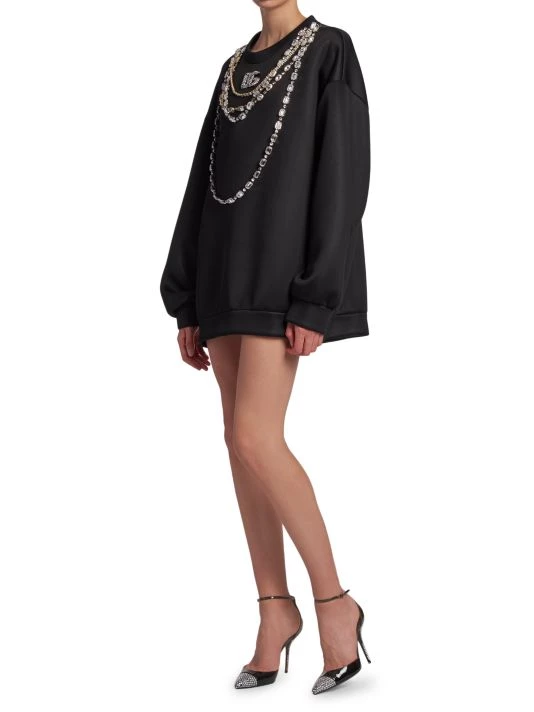 DOLCE&GABBANA Crystal-Embellished Chain & Logo Top 4 DOLCE&GABBANA Crystal-Embellished Chain & Logo Top - Image 2