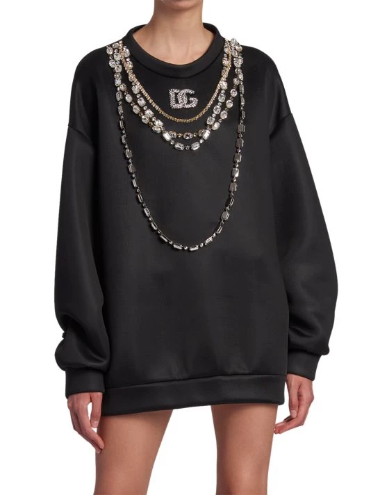 DOLCE&GABBANA Crystal-Embellished Chain & Logo Top 5 DOLCE&GABBANA Crystal-Embellished Chain & Logo Top - Image 3