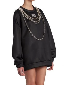 DOLCE&GABBANA Crystal-Embellished Chain & Logo Top 11 DOLCE&GABBANA Crystal-Embellished Chain & Logo Top -Deals DOLCE&GABBANA Store unnamed file 1315