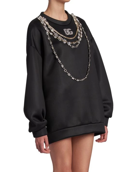 DOLCE&GABBANA Crystal-Embellished Chain & Logo Top 6 DOLCE&GABBANA Crystal-Embellished Chain & Logo Top - Image 4